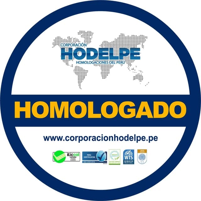 Sello de empresa homologada por Corporación HODELPE